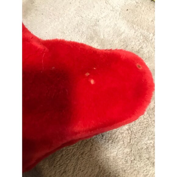 Easton Court Plush Dog Christmas Stocking Brown Ears & Santa Hat 20" - Picture 6 of 6